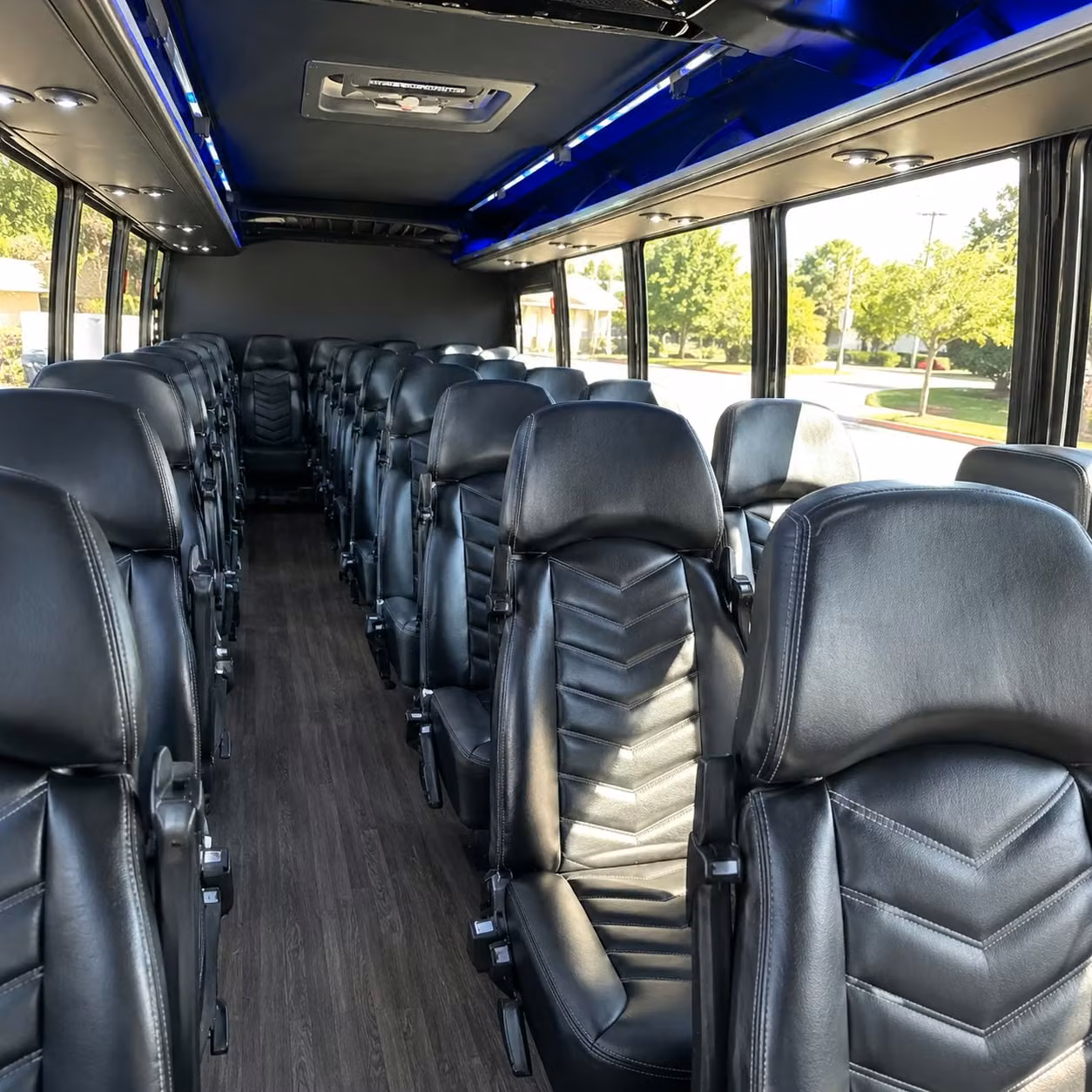 25 passenger minibus inside