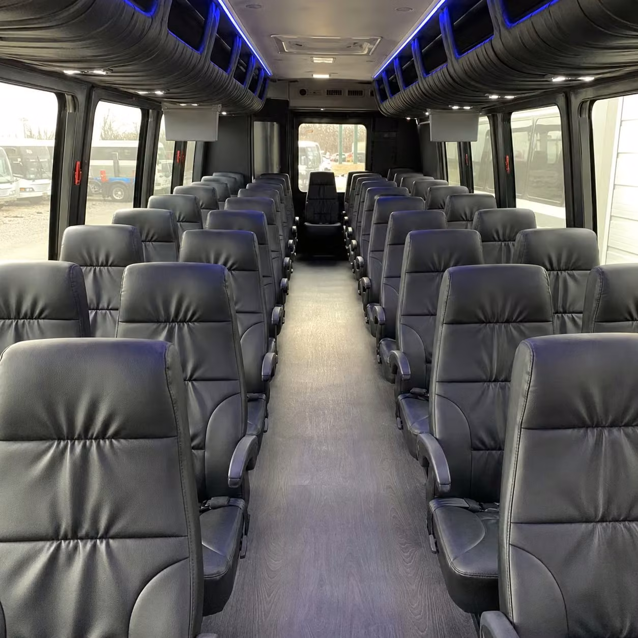 28 passenger minibus inside