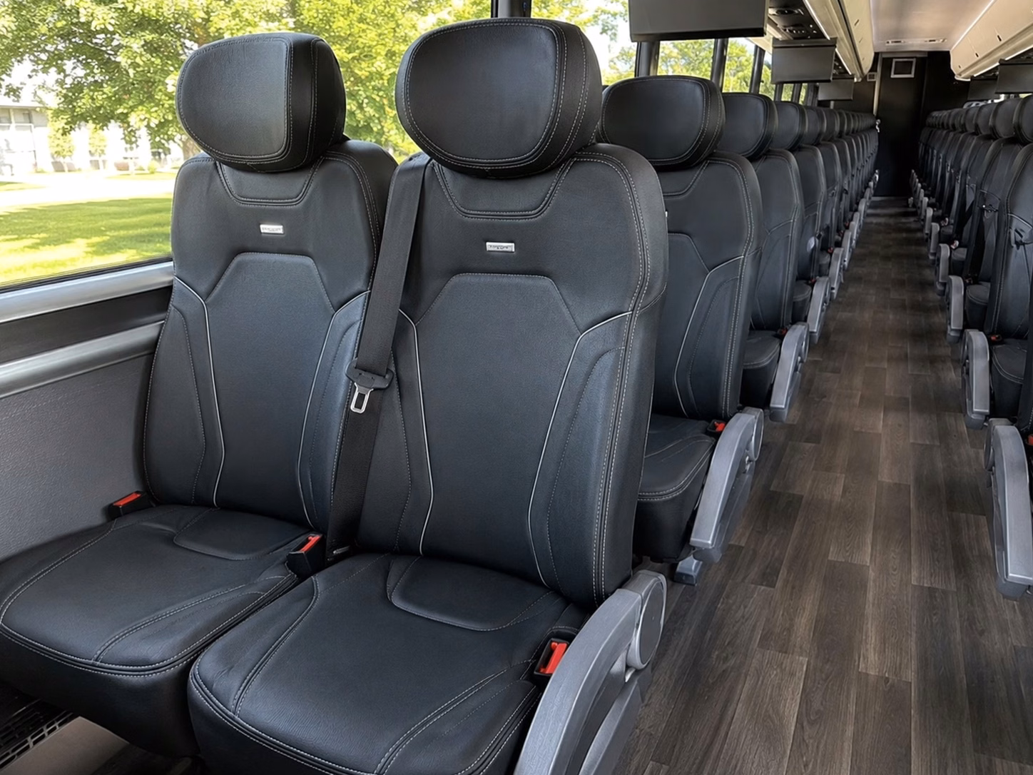 rochester charter bus interior