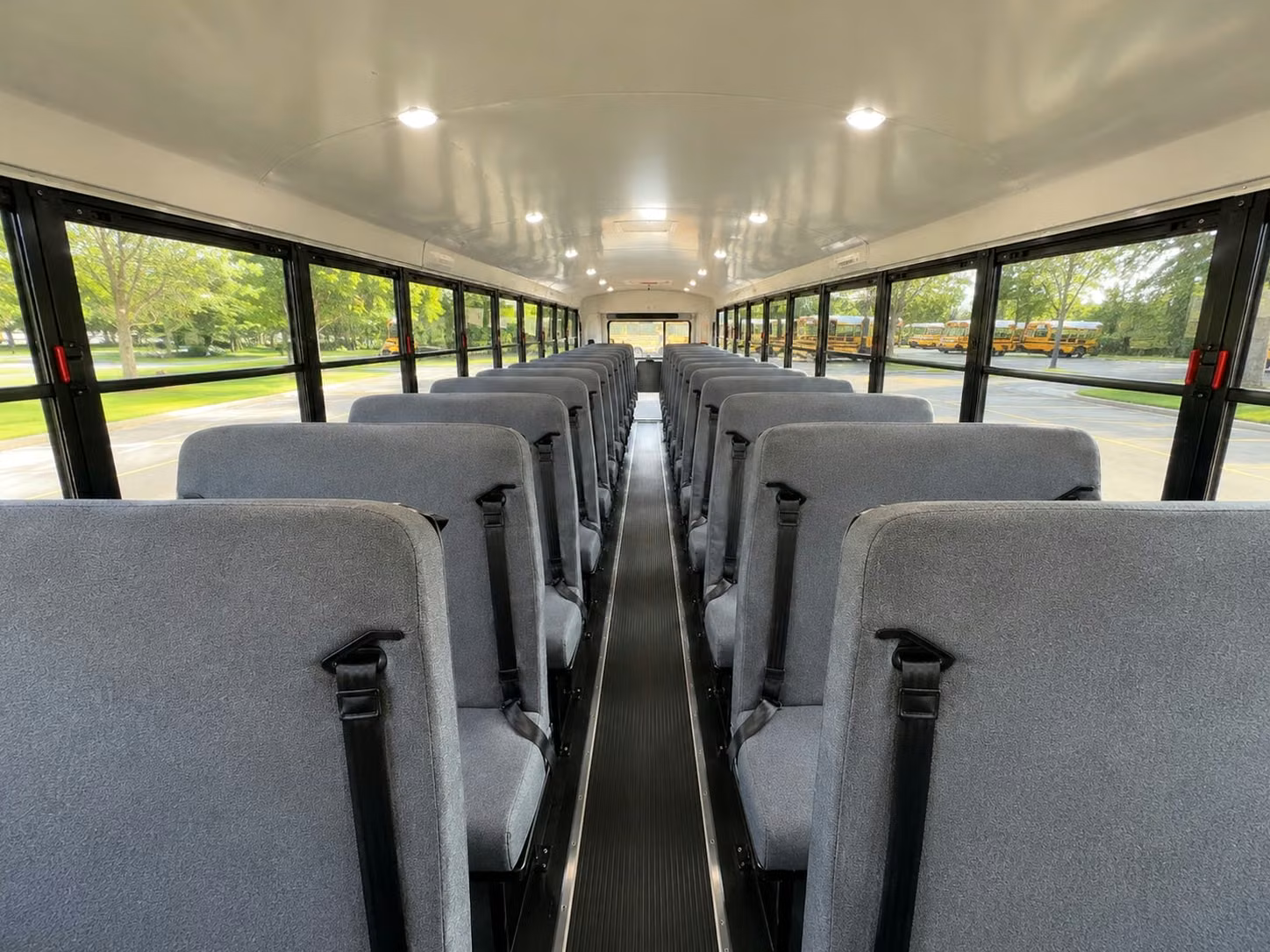 school bus inside
