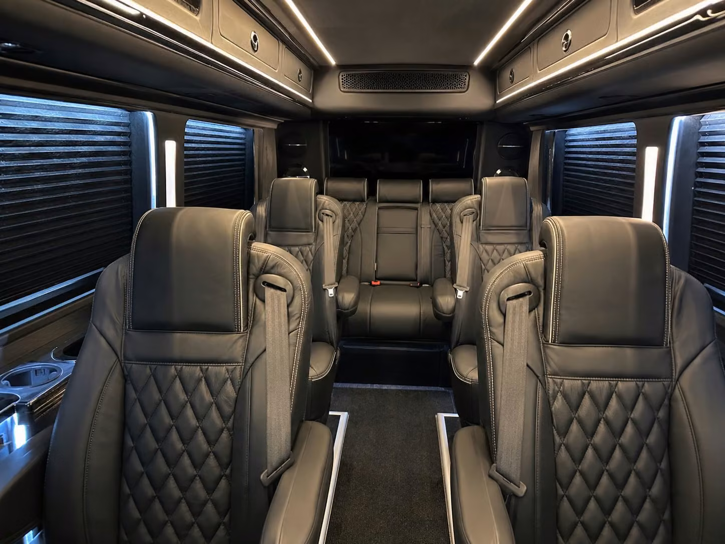 sprinter van with driver inside